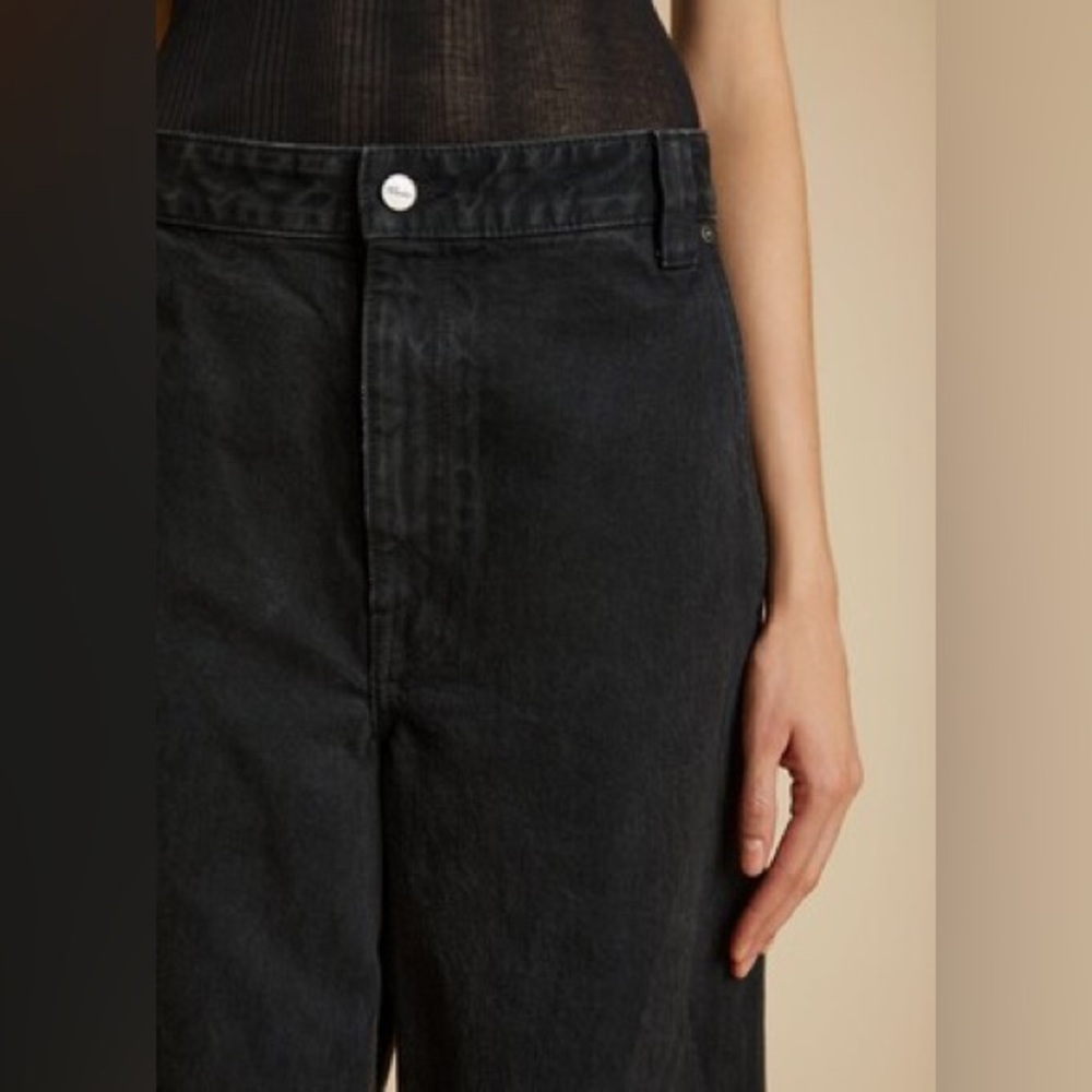 KHAITE Black Wide Leg Pants - Picture 2 of 6